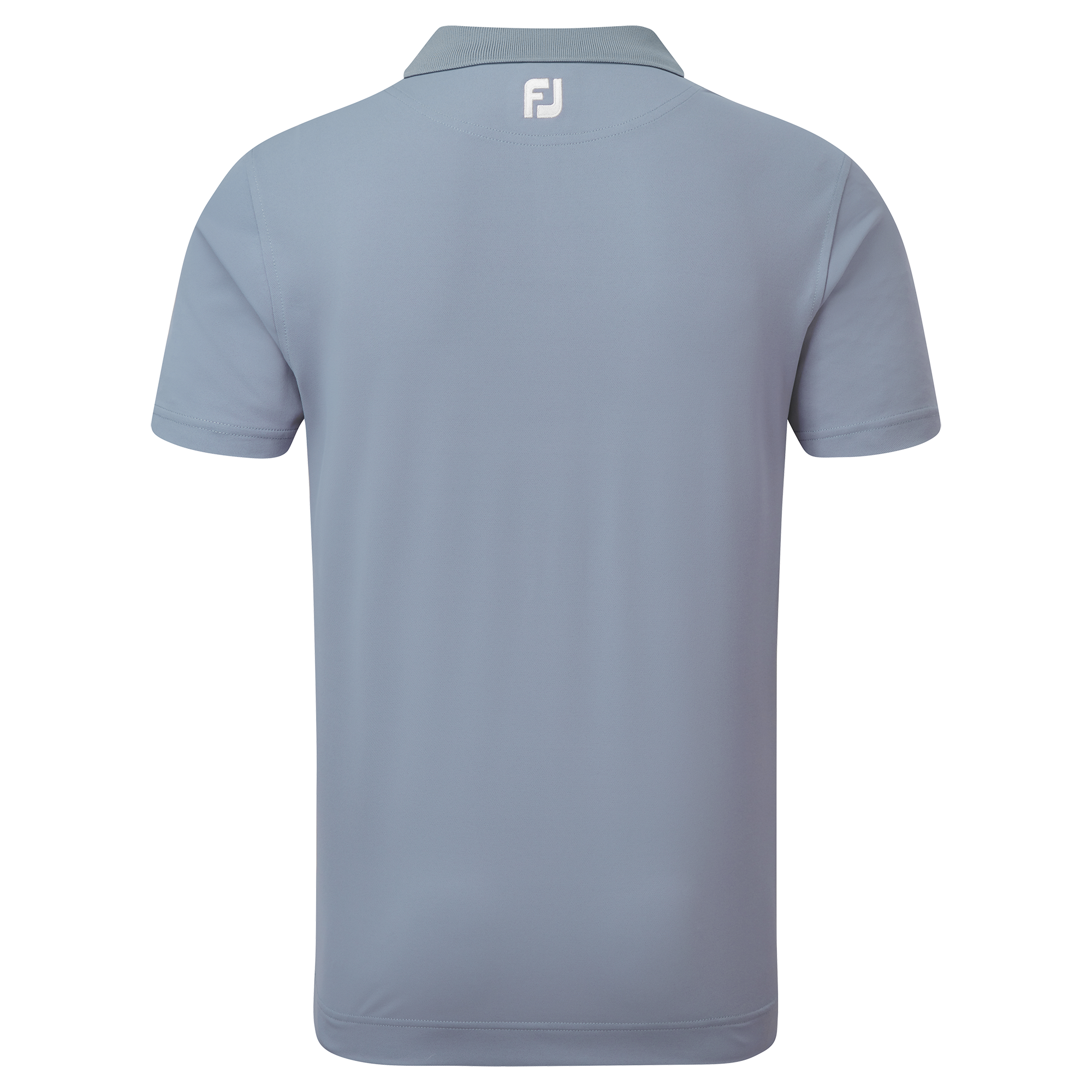 Polo Piqu&eacute; uni avec patte de boutonnage ray&eacute;e