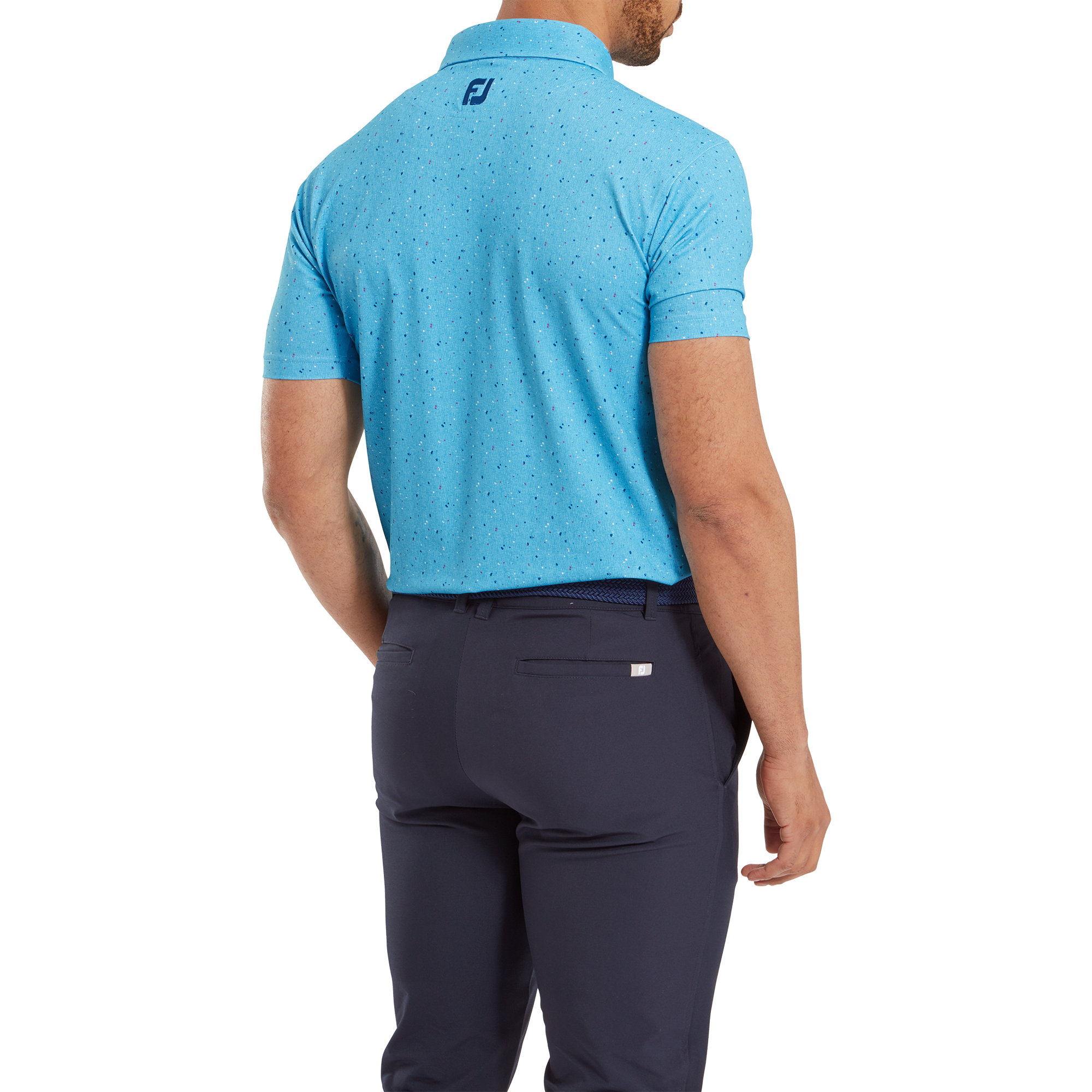 Polo piqu&eacute; avec texture Tweed