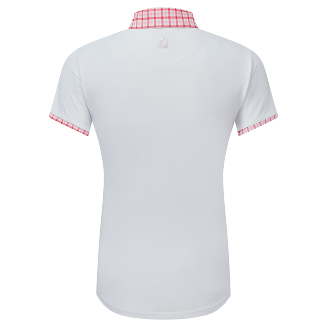 Gingham Trim Pique