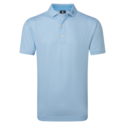 Polo en fil d'Ecosse imprim&eacute; drapeau nautique FJ