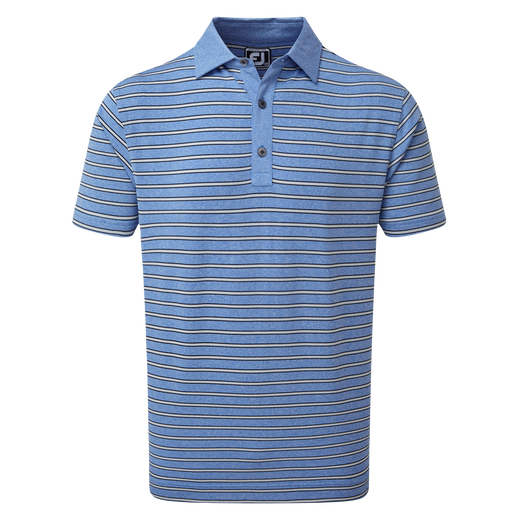 Polo Fil d&rsquo;Ecosse chin&eacute; avec bandes