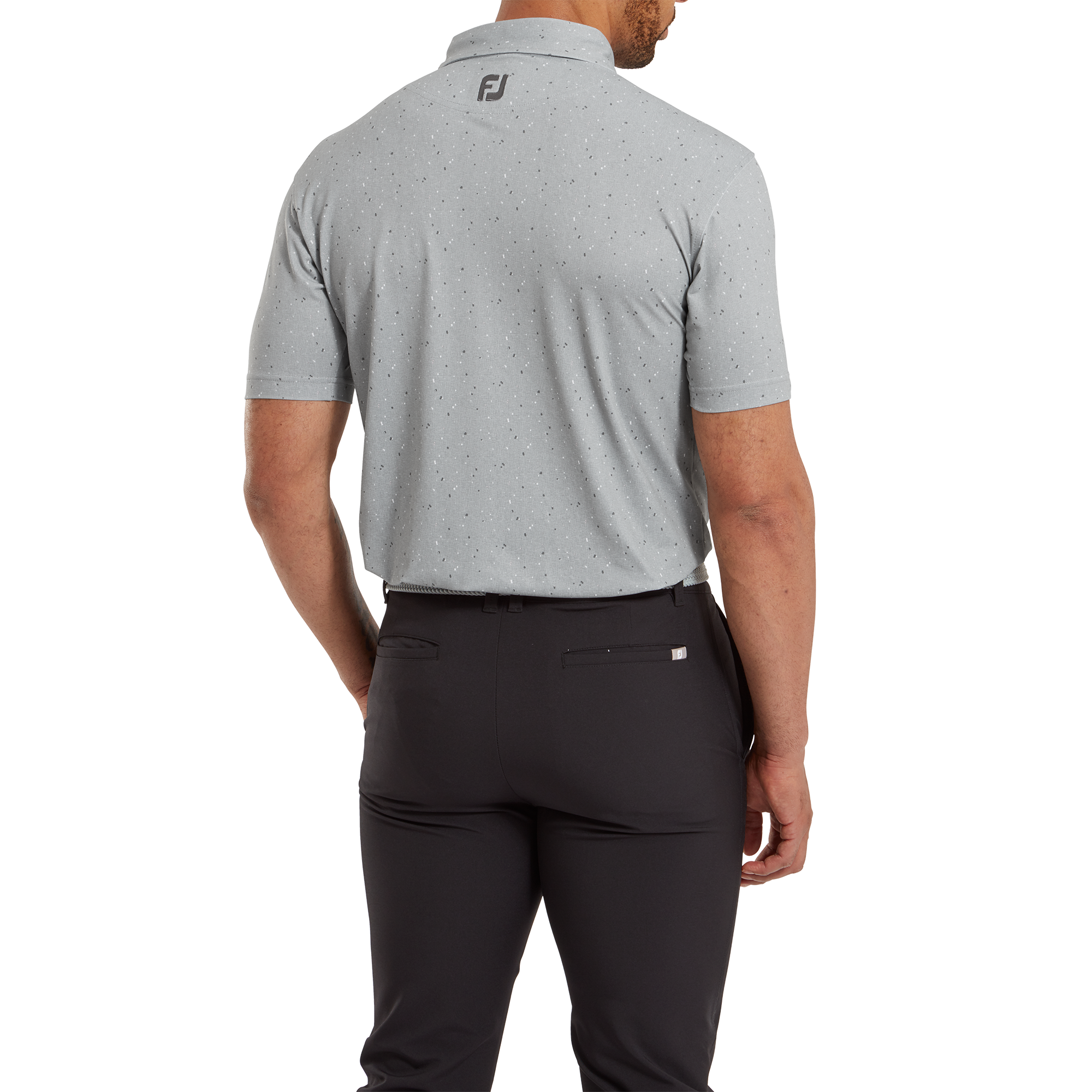 Polo piqu&eacute; avec texture Tweed