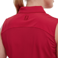Mesh Back Sleeveless Lisle