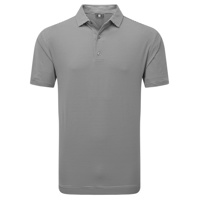 Polo en fil d'Ecosse à micro rayures