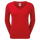 Wollmischpullover mit V-Kragen Damen