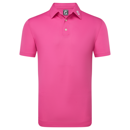Polo Stretch Piqu&eacute; uni avec logo FJ sur col