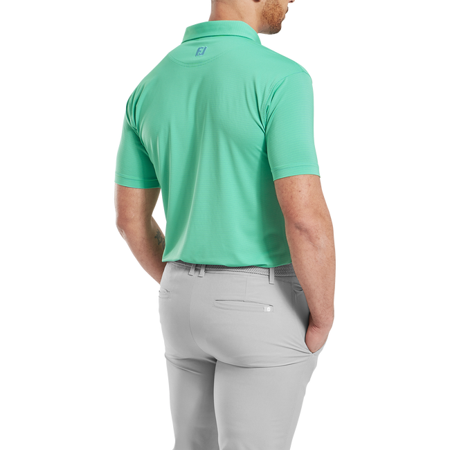 Polo en fil d'Ecosse à micro rayures