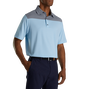 Polo ray&eacute; avec blocs de couleurs