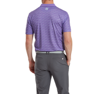 Polo en fil d'Ecosse imprimé fanions