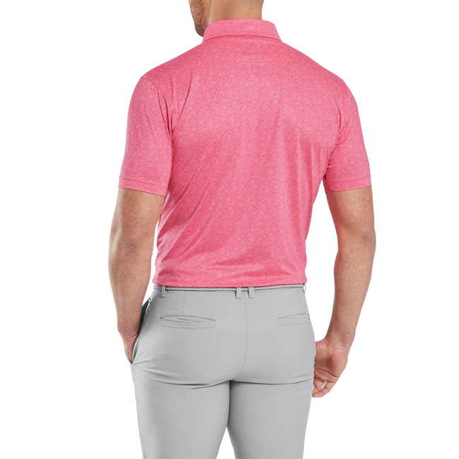 Polo en fil d'Ecosse impression florale