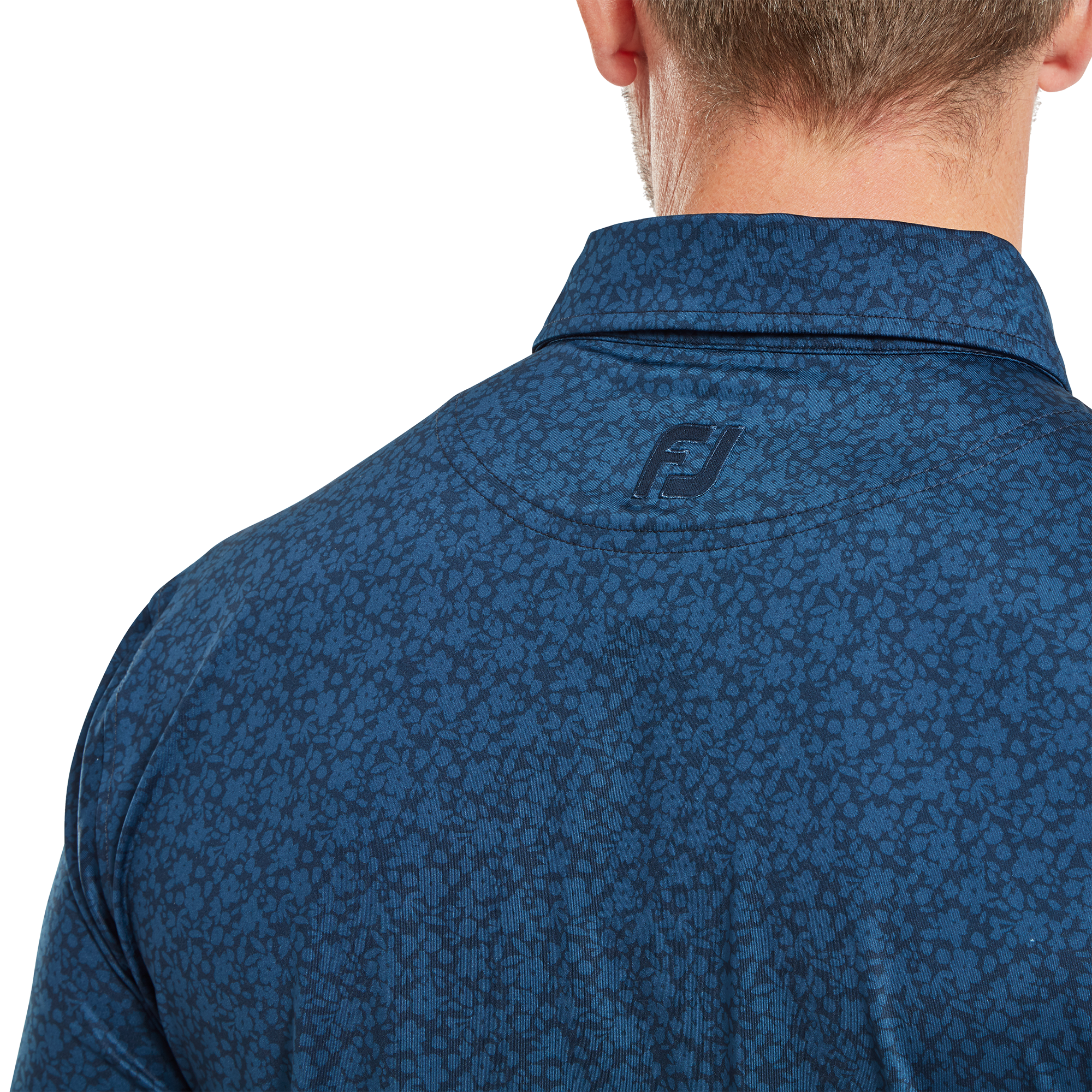 Polo en fil d'Ecosse impression florale