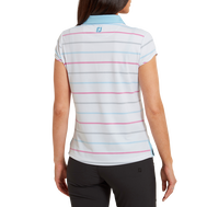 Polo Jacquard œil d'oiseau à rayures