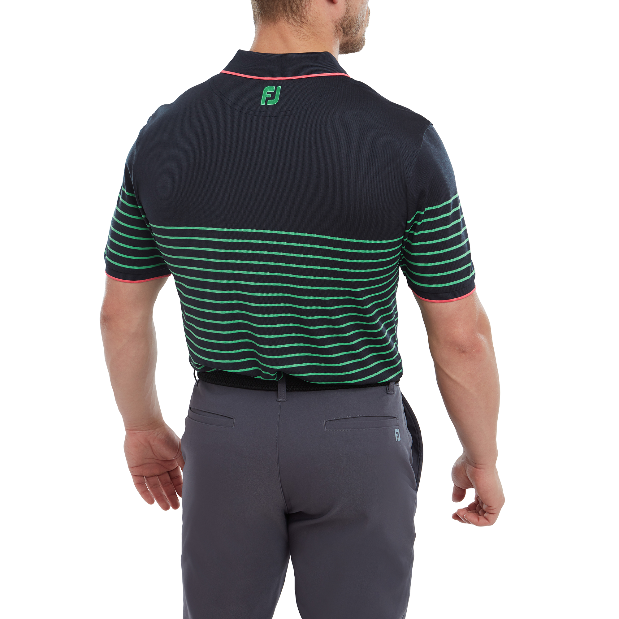 Polo Piqu&eacute; imprim&eacute;s rayure