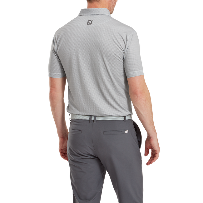 Polo en fil d'Ecosse imprimé Octogones