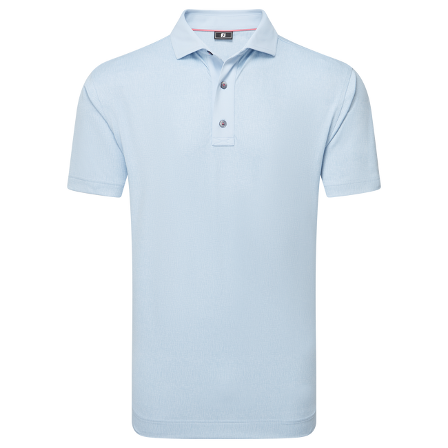 Polo en fil d'Ecosse impression texturée