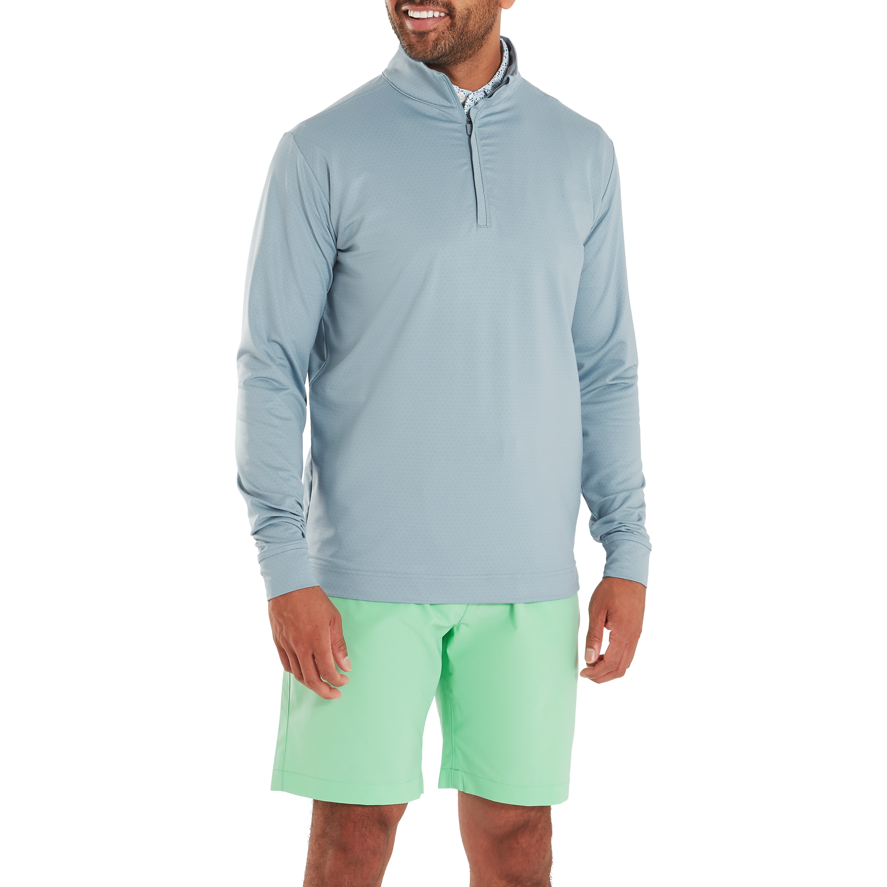 Pullover Chill-Out imprim&eacute; diamant ton sur ton