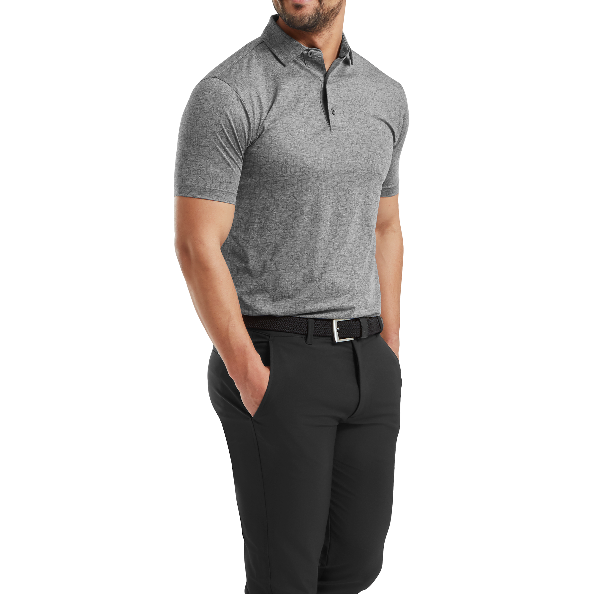 Scottish Town Print Lisle