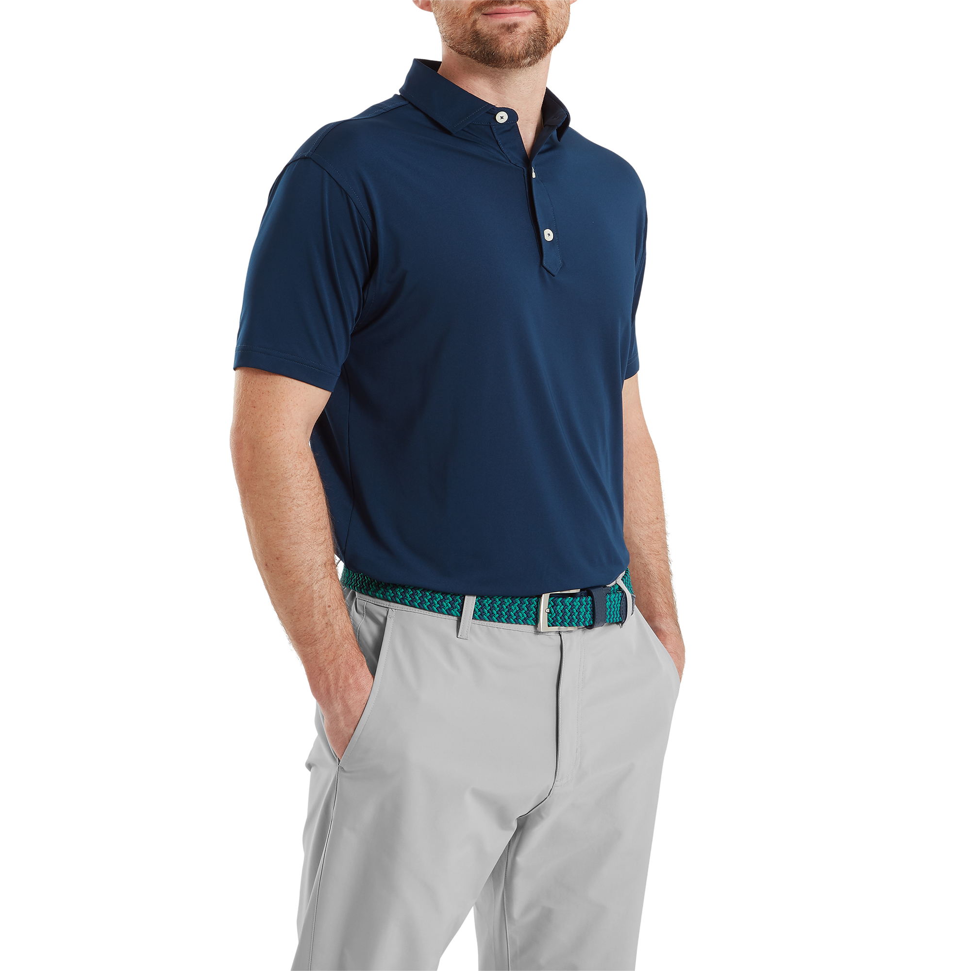 Polo en fil d'Ecosse uni