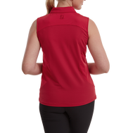 Mesh Back Sleeveless Lisle