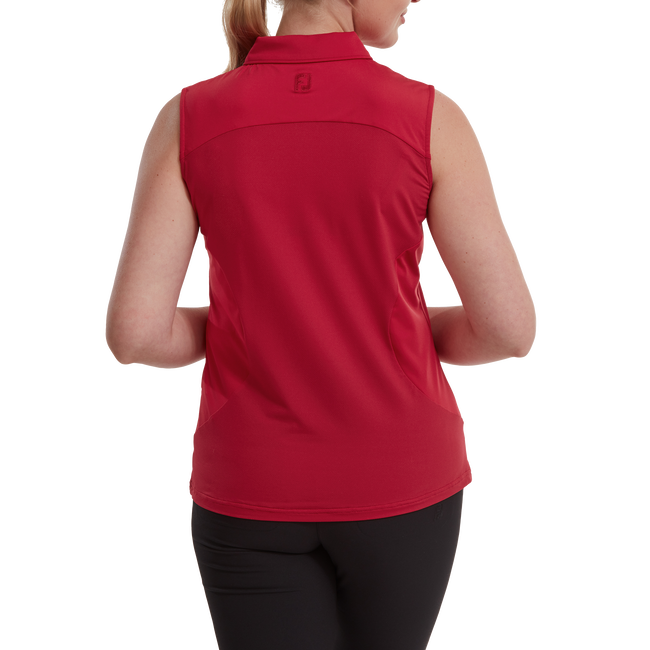 Mesh Back Sleeveless Lisle
