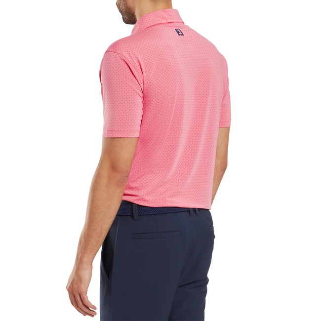 Polo en fil d'Ecosse imprimé points