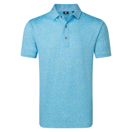 Polo en fil d'Ecosse imprim&eacute; camouflage &eacute;pur&eacute;