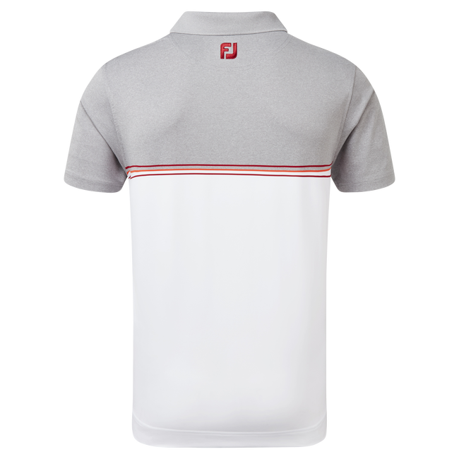 Polo fil d'Ecosse avec blocs de couleurs