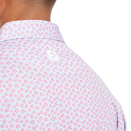 Polo en fil d'Ecosse impression florale