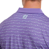 Polo en fil d'Ecosse imprimé fanions