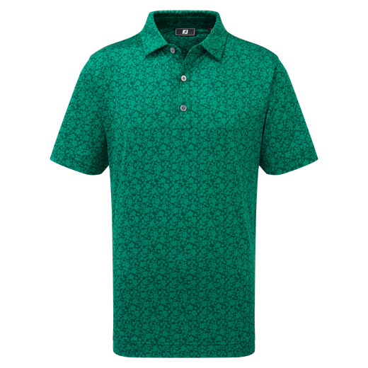 Polo en fil d'Ecosse impression florale