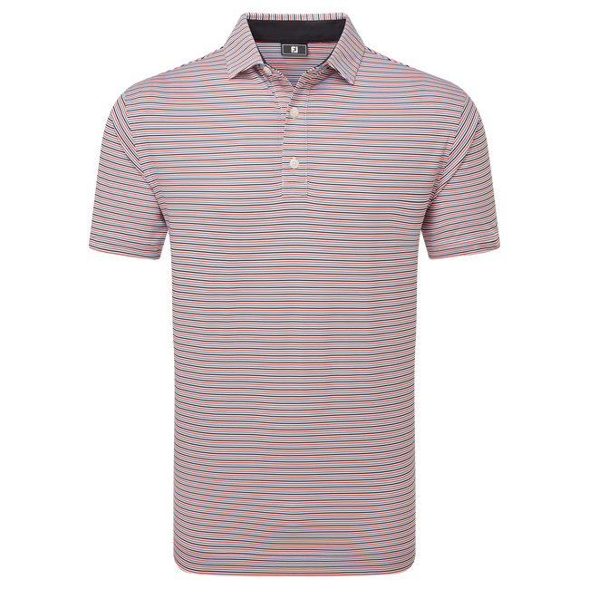 Polo en fil d'Ecosse à rayures