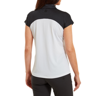 Polo à mancheron avec blocs de couleurs