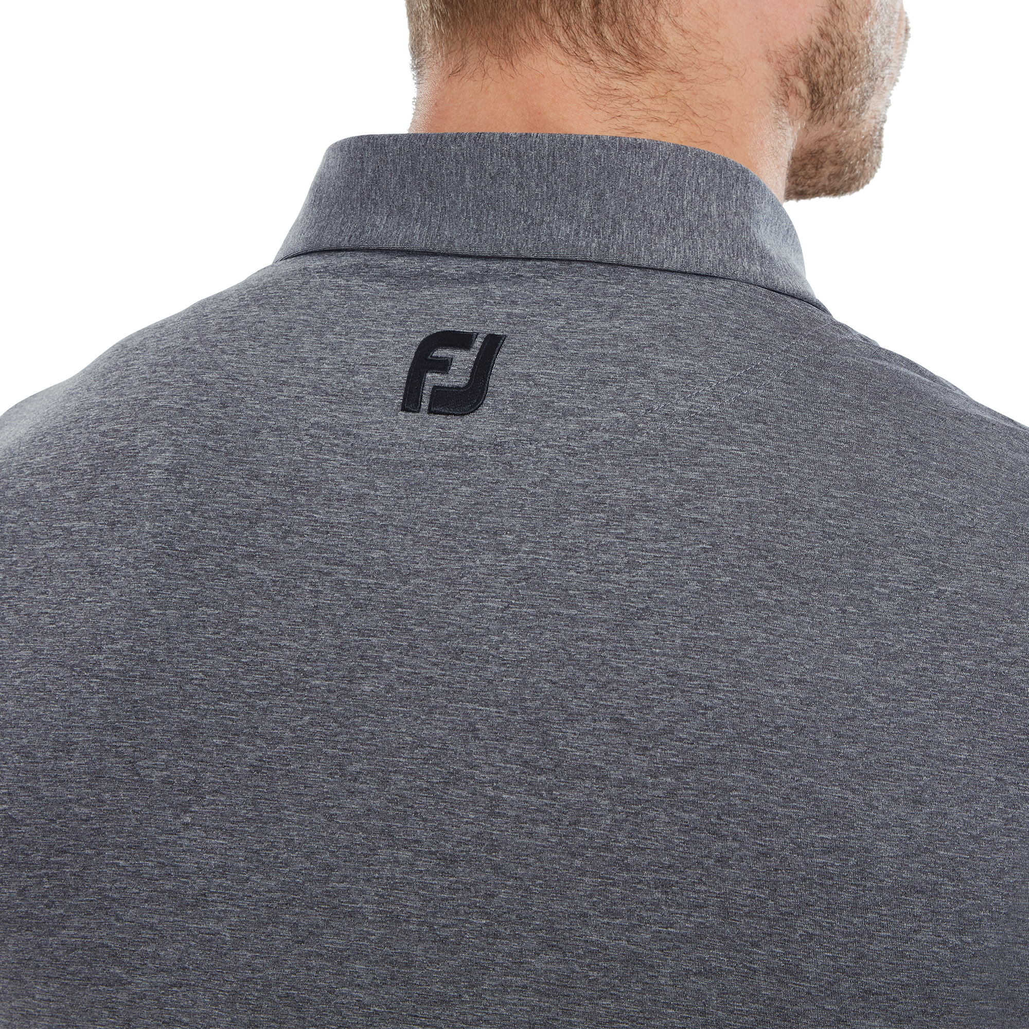 Polo chin&eacute; uni en fil d'Ecosse