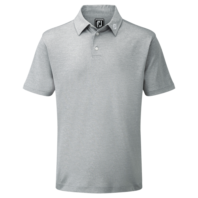 Polo Stretch Piqué uni avec logo FJ sur col
