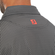 Polo en fil d'Ecosse imprimé grillage