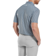 Polo en fil d'Ecosse impression florale