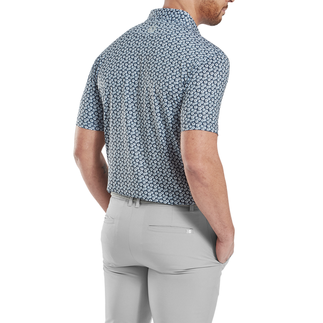 Polo en fil d'Ecosse impression florale