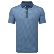 Polo en fil d'Ecosse imprimé damier