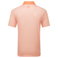 Polo en fil d'Ecosse imprimé damier