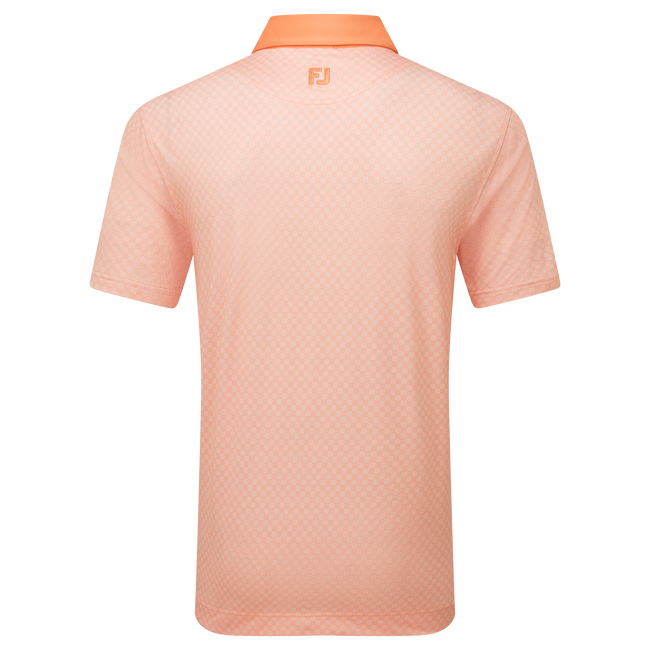 Polo en fil d'Ecosse imprimé damier