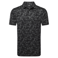 Polo en fil d'Ecosse imprimé camouflage