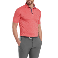 Polo en fil d'Ecosse impression chinée