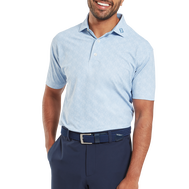 Polo en fil d'Ecosse impression mouchetée