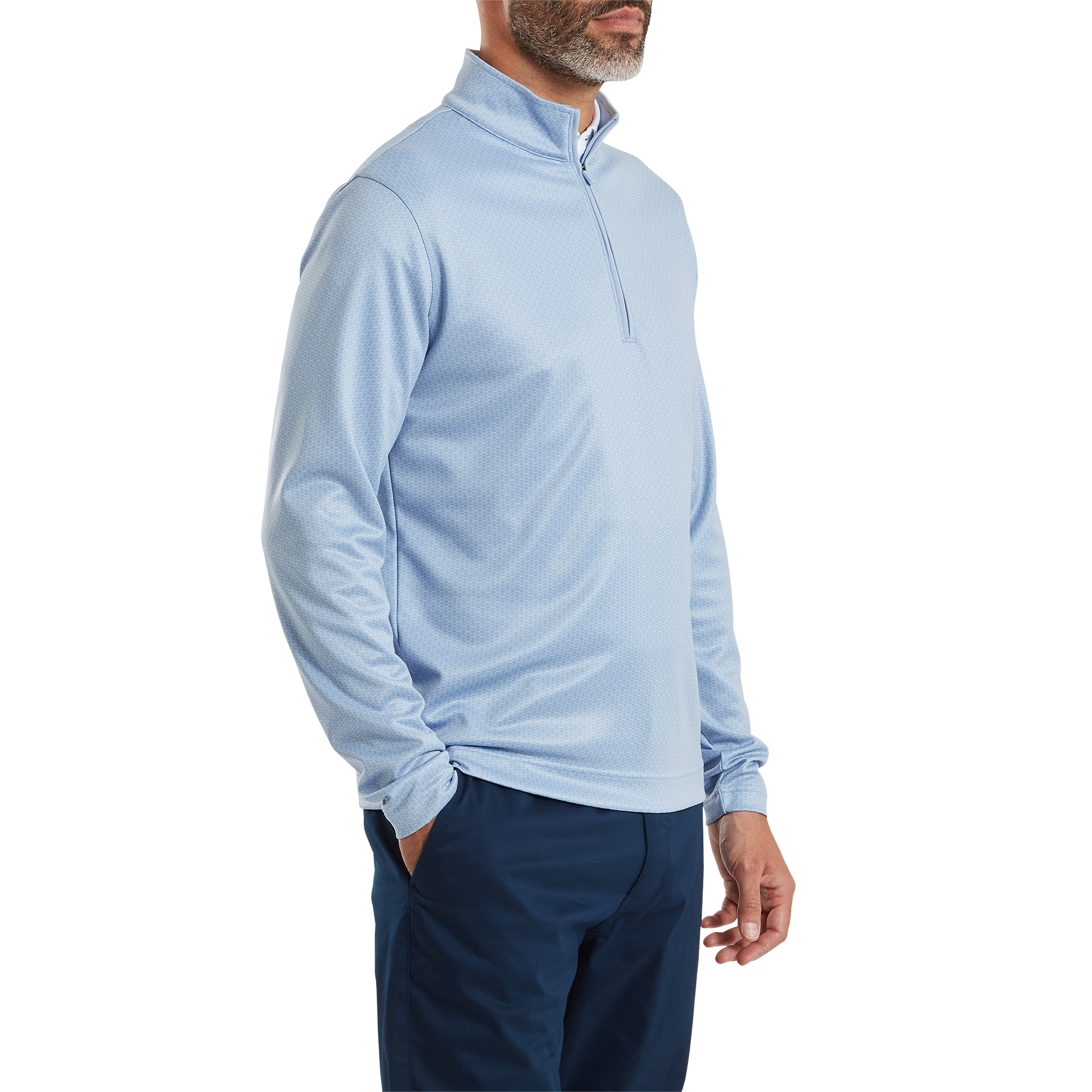 Pullover Chill-Out imprim&eacute; drapeau nautique FJ ton sur ton