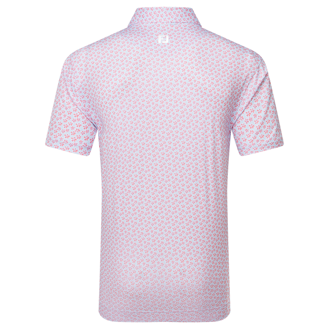 Polo en fil d'Ecosse impression florale