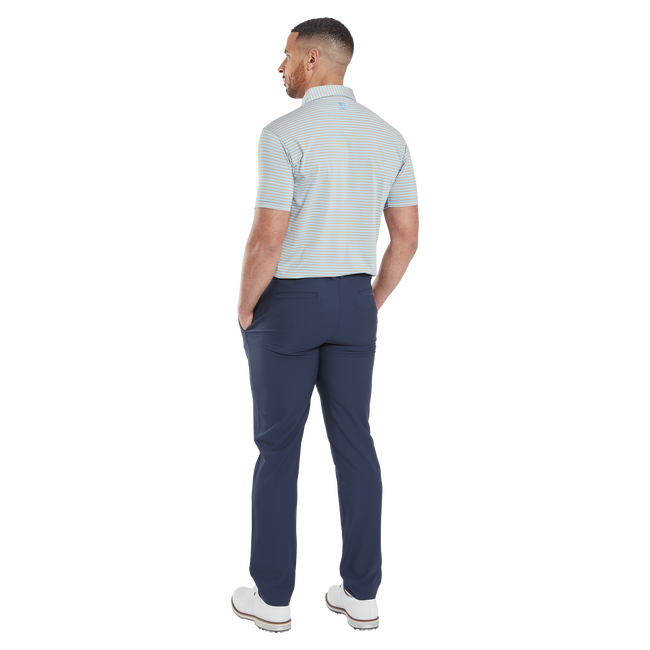 Polo en fil d'Ecosse à rayures