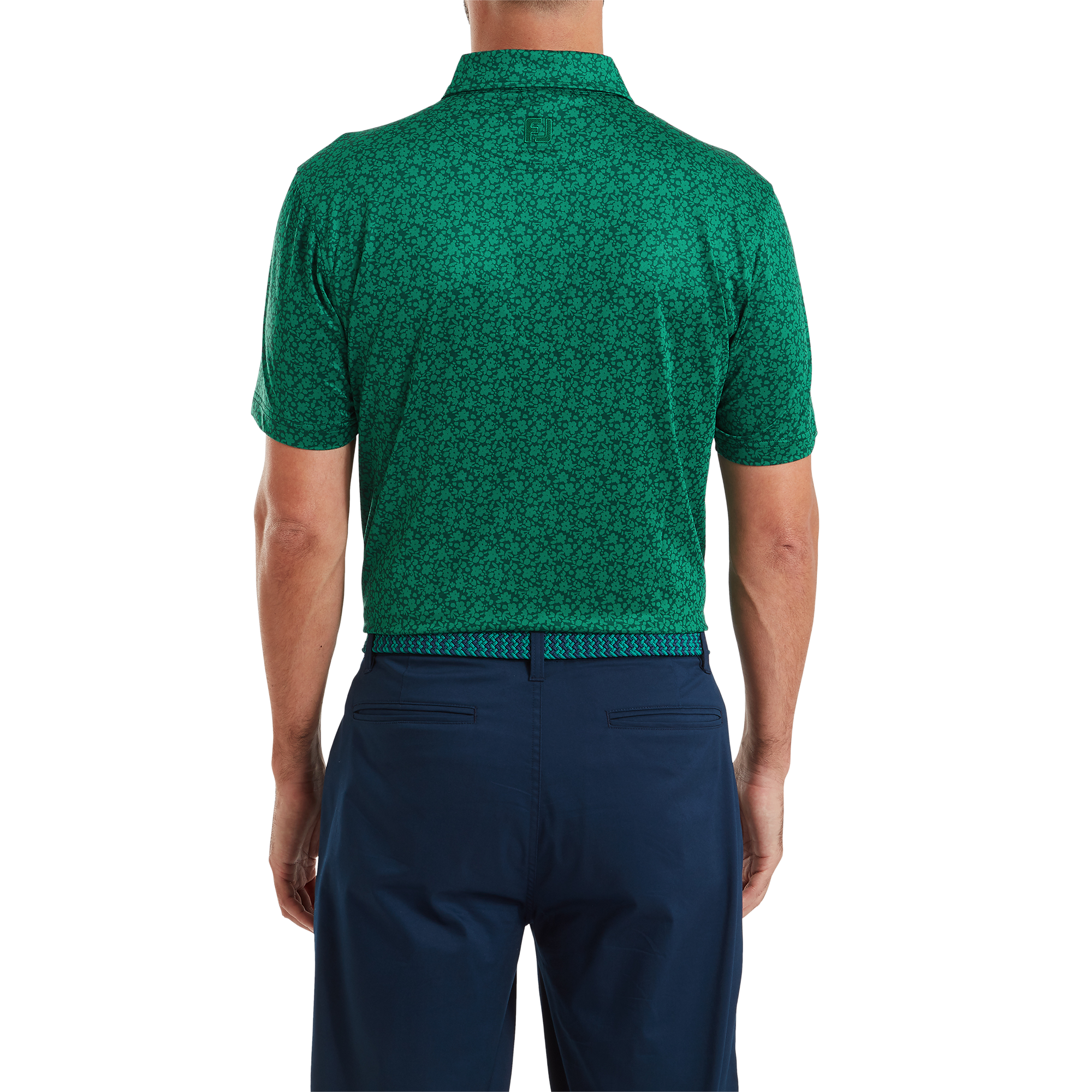 Polo imprim&eacute; Floral en fil d'Ecosse