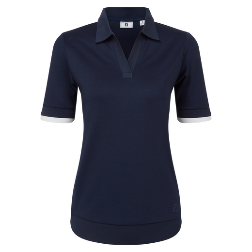 Polo en maille textur&eacute;e