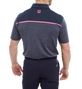 Polo en Fil d&#39;Ecosse avec blocs &agrave; motif Space Dye