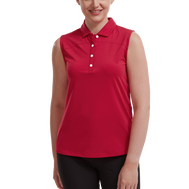 Mesh Back Sleeveless Lisle